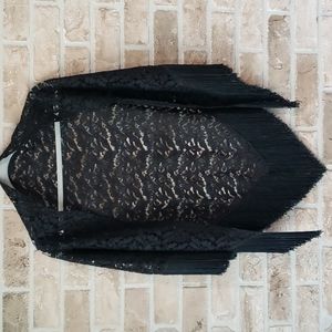 Lace Wrap Fringed